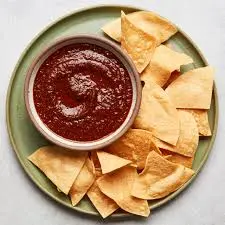 Chips & Tomatillo-Red Chili Salsa