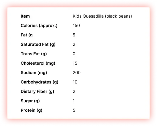 Kids-Quesadilla-(black-beans)-Kids-Nutrition-Menu