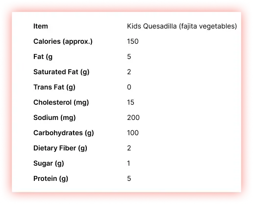 Kids-Quesadilla-(fajita-vegetables)-Kids-Nutrition-Menu