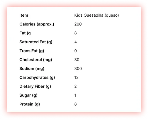 Kids-Quesadilla-(queso)-Kids-Nutrition-Menu