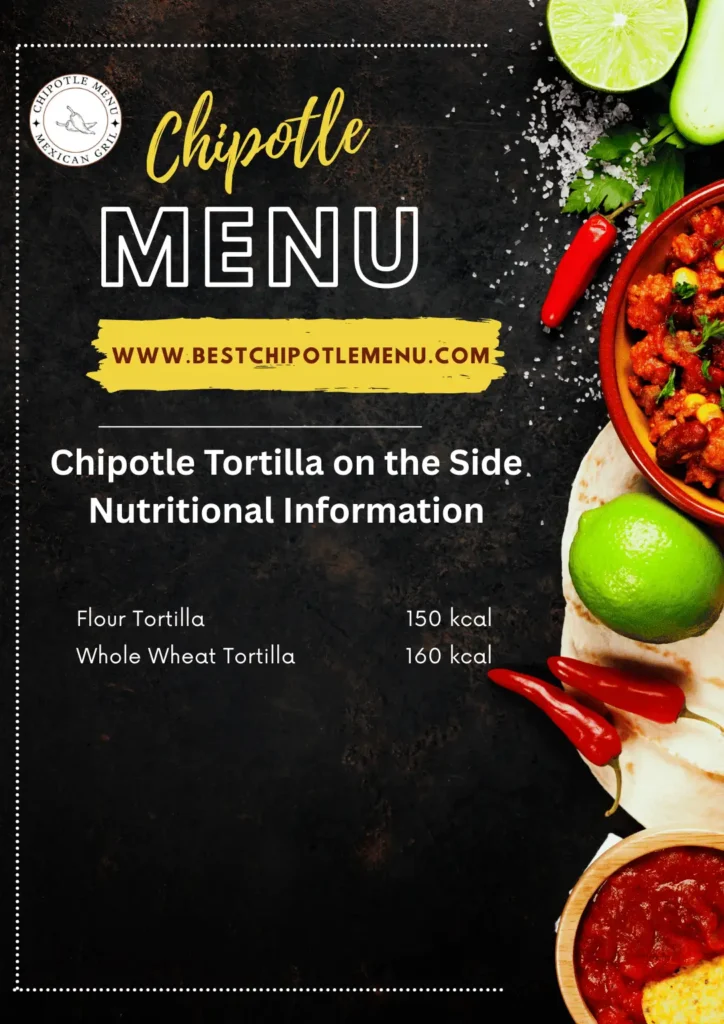 Chipotle Tortilla on the Side (A Customizable Add-On) 1 Chipotle-Tortilla-on-the-Side-Nutritional-Information